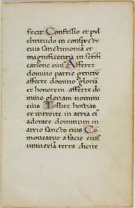 Illuminált kéziratos levél alkotó: Unknown artist