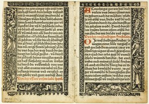 Illusztráció a Hortulus animae, 31. tábla a Woodcuts from Books of the XVI Century (XVI. századi könyvek fametszetei) című kötetből. alkotó: Unknown artist