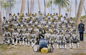 Gyalogsági banda az Ecuadori Köztársaságban a 19. század végén. alkotó: Unknown artist