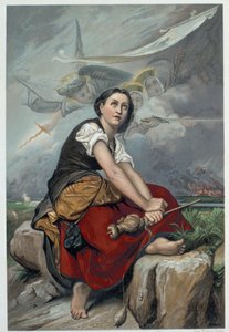Jeanne hallja mennyei hangját: Szent Mihály arkangyal, Szent Katalin és Szent Margit megparancsolta neki, hogy menjen Franciaországba, hogy segítsen a királynak, és biztosította, hogy Isten megsegíti – H. Wallon „Jeanne d