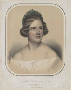 Jenny Lind (nyomtatás) alkotó: Unknown artist