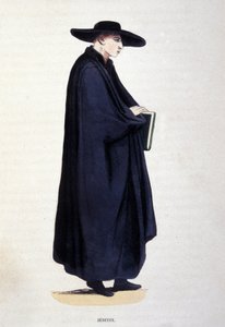 jezsuita. Metszet egy vallási rendekről szóló albumból, Párizs alkotó: Unknown artist
