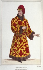 János félelem nélkül (1371-1419), Burgundia hercege. 1830-as metszet alkotó: Unknown artist