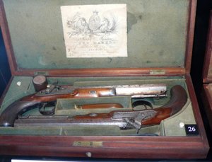 Joseph Manton fegyverpárbaj szett alkotó: Unknown artist