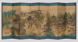 Guo Ziyi örömteli bankettje (곽분양행락도) alkotó: Unknown artist