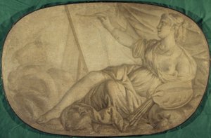 La Peinture (allegória, díszítő festmény a Hôtel La Rivière számára, majd Canillac alkotó: Unknown artist