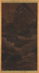 Táj: eső a hegyekben alkotó: Unknown artist
