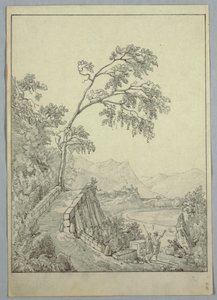 Táj klasszikus figurákkal alkotó: Unknown artist