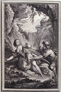 The Scamander River – Jean La Fontaine „Mesék és novellák versben” című részében. 1762. alkotó: Unknown artist