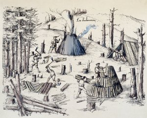 A szénbányászok – a „” La cross aux bányákban””” alkotó: Unknown artist