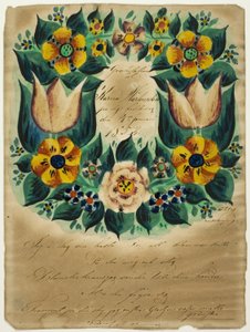 Gratuláló levél Karna Martensdottirnak alkotó: Unknown artist