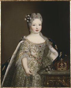 A spanyol Infanta Maria Anne Victoria, Portugália királynője – Infanta Mariana Victoria spanyol (1718-1781), Portugália királynőjének portréja, Anonymous. Olajfestmény. Mérete: 78x63 cm. Nemzeti Múzeum Stockholm alkotó: Unknown artist