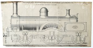 London és North Western Express Locomotive plate 112 alkotó: Unknown artist