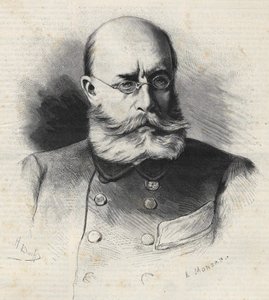 Louis Léon César Faidherbe (1818 - 1889) francia tábornok és gyarmatosító, metszet a XIX. Bianchetti kollekció alkotó: Unknown artist