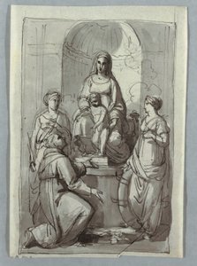 Madonna szentekkel alkotó: Unknown artist