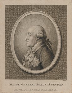 Steuben báró vezérőrnagy (rézkarc) alkotó: Unknown artist