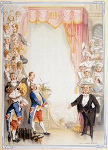 Üres étlap - kromolitográfia, 19. század vége alkotó: Unknown artist