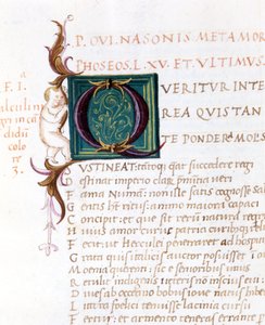 Ovidius metamorfózisai. 15. századi kézirat. Comunale biblioteca de Rimini alkotó: Unknown artist