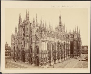 Milánó, A székesegyház a királyi palota felől alkotó: Unknown artist