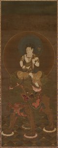Manju öt csirkével (Gokei Manju) alkotó: Unknown artist