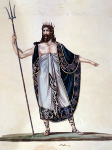 Neptunusz - akvarell alkotó: Unknown artist