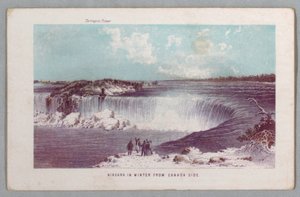 Niagara télen Kanadából Side from the Falls of Niagara: Being a Complete Guide alkotó: Unknown artist