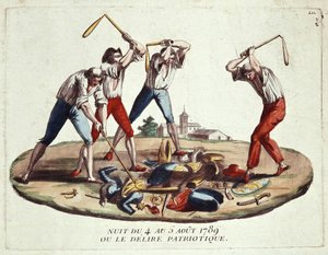 1789. augusztus 4-ről 5-re virradó éjszaka, vagy hazafias delírium, 18. század vége alkotó: Unknown artist