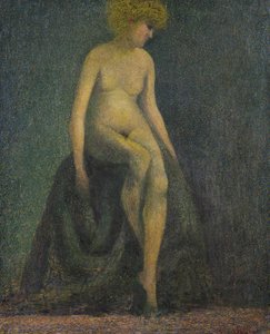 Akt szőke hajjal, hamisítás Georges Seurat módjára