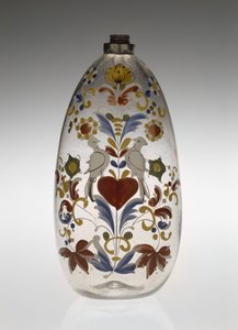Ápolási vagy gyógyszeres üveg, c. 1750-1800 (üveg) alkotó: Unknown artist