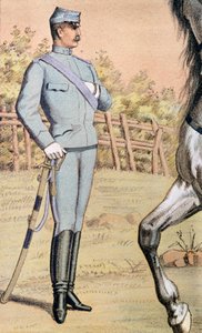 A svéd király testőrségének tisztje alkotó: Unknown artist