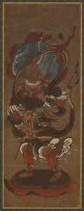A tizenkét déva egyike: Fu-ten (<em>Vayu</em>) alkotó: Unknown artist