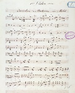 Mehul Stratonice című operájának nyitólapja (1792) alkotó: Unknown artist