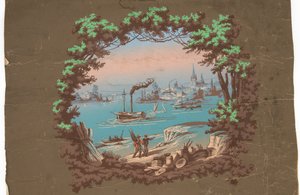 Overdoor Harbour Scene alkotó: Unknown artist