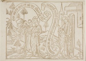 Oldal a Canticum Canticorumból (Salamon éneke) alkotó: Unknown artist