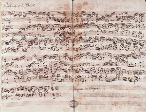A C-beli prelúdium oldala Johann Sebastian Bach Jó temperált klavierében alkotó: Unknown artist