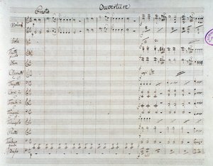 Az Elrablás a szerájból, Mozart-opera, Lichtenthal-verzió (1838) kottájának oldala alkotó: Unknown artist