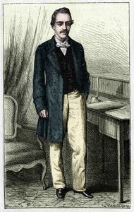 Paul du Chaillu (1837-1903), Egyenlítői Afrika francia felfedezője. alkotó: Unknown artist