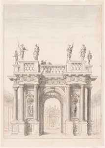 Pavilon egy parkban alkotó: Unknown artist