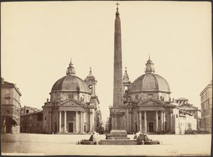 Piazza del Popolo a kapu felől (Róma) alkotó: Unknown artist