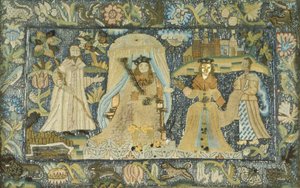 Sába királynőjét Salamon király előtt ábrázoló kép alkotó: Unknown artist