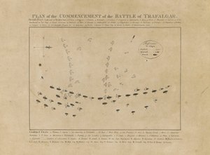 A trafalgari csata kezdetének terve alkotó: Unknown artist