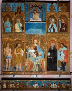 A Szűzanya poliptichonja alkotó: Unknown artist