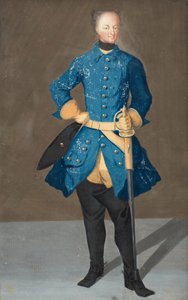 "" XII. Károly svéd király portréja "" (XII. Károly svéd király (1682-1718) portréja) Akvarell és gouache névtelen vers 1710 Méret 20x13 cm Magángyűjtemény alkotó: Unknown artist