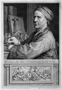 Portré en frontispiece de Raynal - Guillaume Thomas Raynal „Az európai települések filozófiai és politikai története és a két Indán történő kereskedelme” című könyvében. alkotó: Unknown artist