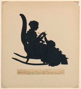 Portré a sziluettben alkotó: Unknown artist