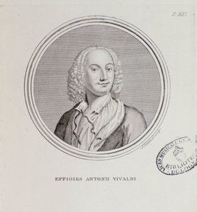 Antonio Vivaldi portréja (metszet alkotó: Unknown artist