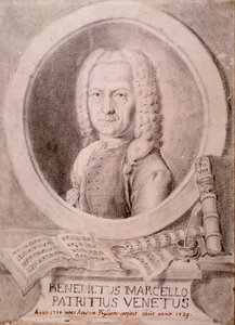 Benedetto Marcello portréja (rajz) alkotó: Unknown artist