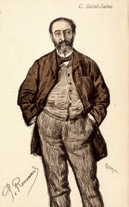 Camille Saint Saens (Saint-Saens) (1835-1921) francia zeneszerző portréja. alkotó: Unknown artist