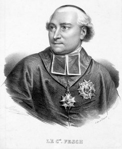 Joseph Fesch bíboros, Bonaparte Napóleon nagybátyja (1763-1839) portréja. alkotó: Unknown artist