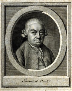 Carl Philipp Emanuel Bach portréja, akit a berlini és hamburgi Bachnak neveznek John Sebastian Bach (Johann Sebastian Bach) ötödik gyermeke alkotó: Unknown artist